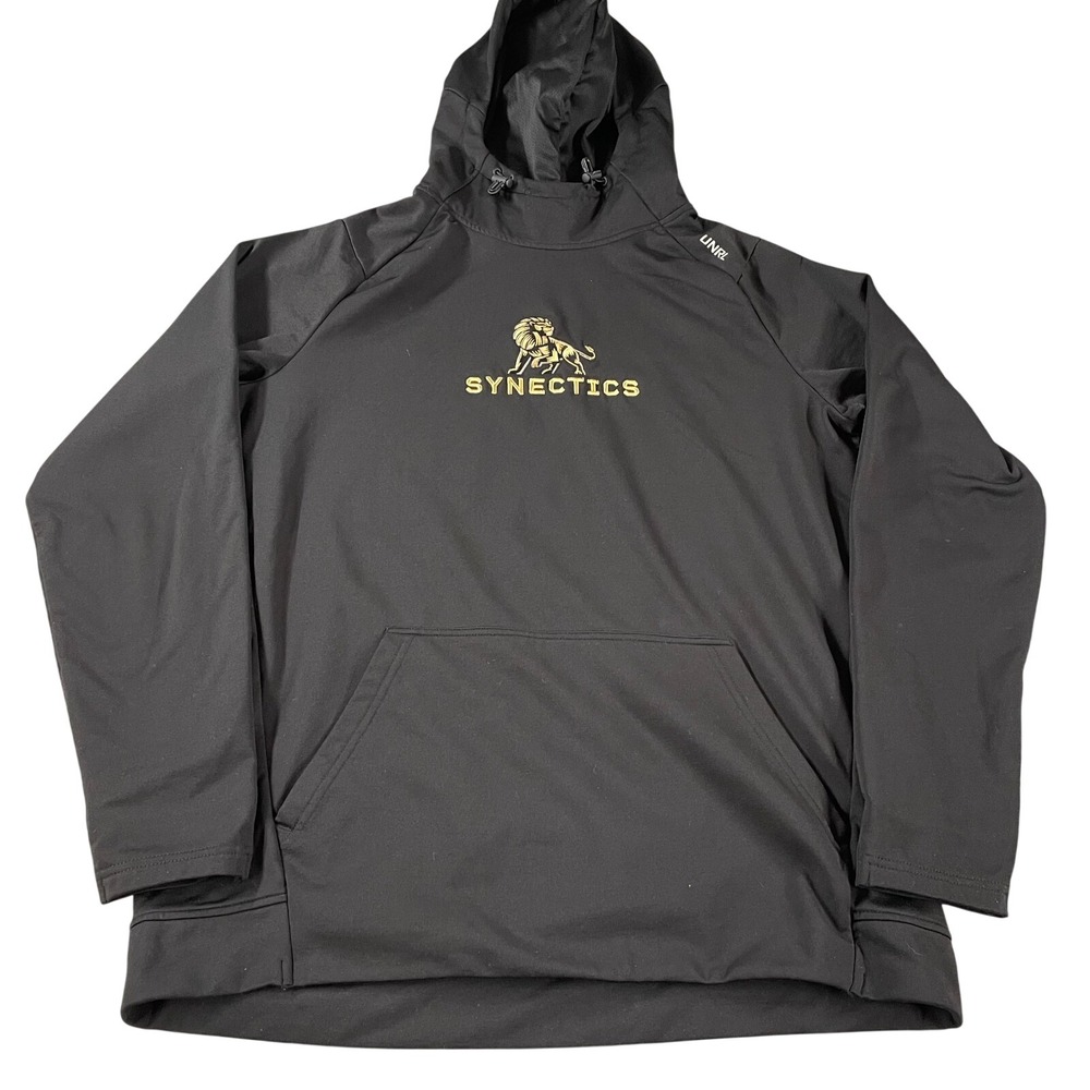 UNRL Sweatshirt Synectics‎ 3D Embroidered UNRL Crossover Hoodie Fits L Pullover